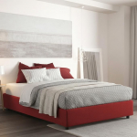 Talamo Italia - Grace Kaheinimesevoodi, 100% Made in Italy, eesmine avamine, sisaldab madratsit cm 160 x 200, punane