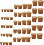 Cabilock Pack of 150 koonilist puidust korki korduvkasutatavad korgid veini &otilde;lle ja klaaspudelitele DIY projektidele v&auml;rskuse s&auml;ilitamiseks