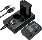 ENEGON asendusaku (2 tk) ja Smart LED Dual USB laadija Sony NP-FZ100 ja Alpha 9, A9, Alpha 9R, A9R, Sony Alpha 9S, A9S, Sony A7RIII A7R3, Sony A7 III, Sony A7R4, Sony A7RIV Digital jaoks