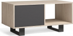 Skraut Home - uksega kohvilaud, s&ouml;&ouml;gituba, tuule mudel, 92 x 50 x 45 cm (Chene-Grey)