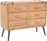 vidaXL Massiivne kuusepuidust sahtli kapp 91x35x73cm Kodu k&uuml;ljepaneel ladustamise &uuml;ksus
