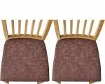 Komplekt 2 s&ouml;&ouml;gitoa tooli istme katted Prindi, veekindel PU nahast tooli kate istme kate Stretch istme kate tooli kaitsja Brown Set of 2