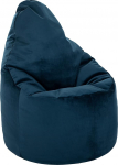 Loft 25 Capriccio Velvet Bean Bag Chair, Premium Velvet Bean Bag siseruumides kasutamiseks kodus ja elutoas, Ergonoomiline disain keha toetamiseks (Bean Bag, Pacific)
