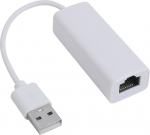 USB 2.0 LAN adapter 10/100 Mbps, USB RJ45 Gigabit Ethernet LAN v&otilde;rguadapter, Ethernet LAN &uuml;hildub Windows 7/8/9/10/11 Vista (32/64bit), XP, 2003/2000 (valge)