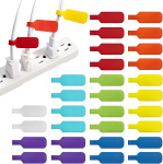 Wrap-It Storage kaabli sildid - Keskmine mitmev&auml;rviline pakend 30-st - kirjutatavad kaabli sildid, kaabli sildid, kaabli sildid ja kaabli sildid kaablijuhtimiseks