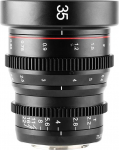 MEKE 35 mm T2.2 Mini Fixed Prime Manual Focus Wide-Angle Cinema Lens for M43 Micro Four Thirds MFT Mount Cameras BMPCC 4K Z CAM E1 E2 E2C