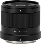 VILTROX 15mm F1.7 Z-Mount objektiiv Nikon APS-C Ultra-laia nurgaga autofookusobjektiiv Nikon Z-Mount kaameratele ZFC Z30 Z50 Z5 Z6 Z6II Z7 Z7II Z8 Z9