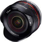 Samyang 7.5 mm Fisheye F3.5 Manual Focus Lens for Micro 4/3 - Black
