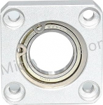 1 St&uuml;ck Aluminiumflansch quadratisches Geh&auml;use Einzellager mit Geh&auml;use Montage Lager Direktmontage Ring ohne Schnalle Durchmesser 4mm-50mm (MT165-6207ZZ-26-35)
