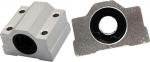 2tk lineaarsed laagrid, mudel SCS25UU, pikkus 25 mm, kasutatakse peamiselt CNC osade, 3D-printeri osade, t&auml;ppispingi t&ouml;&ouml;riistade jaoks