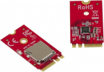 KALEA-INFORMATIQUE M2 kontrollerkaart (M.2 NGFF A Key v&otilde;i E Key) MicroSD kaardile - Maht 2TB - Micro SD SDHC SDXC -