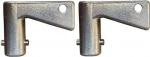 Set mit 2 St&uuml;ck, passend f&uuml;r JCB, passend f&uuml;r Terex-Metall-Trenner, Deadman-Schl&uuml;ssel, 47401 701/47401, 14 mm Durchmesser, 4 mm Stift
