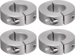 hankimise kaart 4 Pcs 20mm Bore Alumiinium sulamist v&otilde;lli kraanid Set Screw Split Clamp &uuml;hendused 40mm OD 12mm laius k&auml;ru telje k&auml;igukasti koostude jaoks