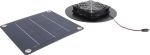 Solar-Abluftventilator, 20 W, Einkristallines Solarpanel, Verschlei&szlig;feste ABS-Metallkonstruktsioon, Solar-Dachbodenventilator, Au&szlig;enventilator mit Netzteil f&uuml;r die L&uuml;ftungsk&uuml;hlung von