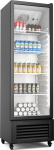 Klarstein GrandCooler 306L Drinks Fridge - Double Glazed Door, LED Lighting, Mechanical Thermostat, 0&deg;C to 10&deg;C, 4 Wheels, Energy Class B