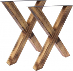 Bentatec lauaraamid Flamed Wood X - 8080 Lauajalgade lauajooksud S&ouml;&ouml;gilaud 2 tk komplektis