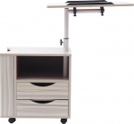 DaiJiubu Funktsionaalne p&ouml;&ouml;rlev voodilaud Reguleeritavad rattad Mobiilne funktsionaalne reguleeritav sahtlitega rattad ja avatud riiulilaua reguleeritav diivanivoodi k&uuml;ljelaud Kaasaskantav