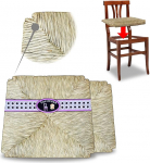 FacilCasa istme asendamine ehtsast &otilde;lgedest 2 si&egrave;ges de rechange, empil&eacute;s &agrave; la Main Pour Chaise, si&egrave;ge Robust Paille v&eacute;ritable Marais | Fond Manuel Instructions de Montage | 37,5 x 33 x H 3 cm