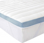 Amazon Basics Memory Foam madratsitopper koos sidemetega, 140 x 200 cm, 5 cm k&otilde;rgus, valge