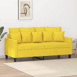2-kohaline diivan Kahekohaline diivan Diivan Lounge diivan Pehme diivan Relax diivan K&uuml;lalissohva Diivan Lamamistoas Diivan elutuppa Magamistoas K&uuml;lalistetoas Helekollane 140 cm Kangas