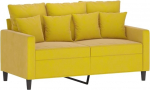 359299 2-kohaline diivan kollane 120 cm sametne