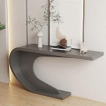 AYHARYLH Konsolentisch Schmal, Konsooltool Eingangstisch F&uuml;r Die Inneneinrichtung Mit Metallrahmen, F&uuml;r Wohnzimmer, Eingang, Flur, Foyer, Hinter Der Couch(Gray,80cm/31.5in)