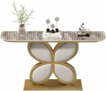 Moodne lillekonsoollaud, diivanilaud kiltkivist lauaplaadiga, koridorilaud elutuppa, kontorisse, kohvibaarisse, sissep&auml;&auml;sum&ouml;&ouml;blile (v&auml;rv : must 2)