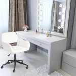 FurnitureR p&ouml;&ouml;rlev meigitool reguleeritava k&otilde;rgusega magamistuba tool lai hingav &otilde;&otilde;nes iste riietus tool 360&deg; p&ouml;&ouml;rlev kaasaegne kangas beež 56x55x75-85cm