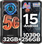 DOOGEE Blade 20 Play AI 5G v&auml;litelefoni ilma lepinguta, 32GB + 256GB + 2TB Dimensity 7050, 125dB k&otilde;lar, 10300mAh/33W v&auml;litingimustes kasutatav nutitelefon, 50MP + 20MP &ouml;&ouml;n&auml;gemine, 6,6-tolline HD + Android 15