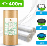 400m ECO Nachf&uuml;llfolie Windeltwister windeleimer kompatibel mit Tommee Tippee TEC, Simplee, Twist & Click | Kompatibel mit Angel f&uuml;r Nachf&uuml;llkassetten| mit Geruchsbarriere, Einfach zu bedienen