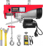 VEVOR elektriline vints, 500 kg kuni 1000 kg, t&otilde;stek&otilde;rgus 12 m, kaabelmootoriga vints, 1600 W, vaskmootori rihmaratas, 10 m/min t&otilde;stekiirus, traadita kaugjuhtimispuldiga t&otilde;stuk, k&ouml;ie t&otilde;stuk, keti t&otilde;stuk.