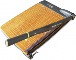 Westcott 15-Inch Trimair Titanium Wood Guillotine Paper Trimmer with Anti-Microbial Protection