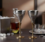 StonKraft Vask graveeritud veiniklaasid &scaron;ampanjaklaasid 2 komplektis Ideaalne ka Moscow Mule jaoks (paks h&otilde;bedane)