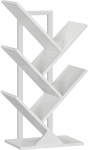 HOOBRO Tree Shape Bookcase Floor Standing Bookcase 4 Tier Bookcase Home Office Bookcase Storage Books CD Strong and Sturdy for Living Room White EWT04SJ01G1
