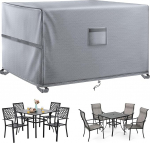 Kovshuiwe aiam&ouml;&ouml;bli katted, 242 x 162 x 100 cm, veekindlad terrassilaua katted, 420D Heavy Duty Oxfordi kangas, rotangim&ouml;&ouml;bli kate, tuulekindel, UV-kaitse terrassile.