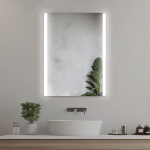 50 x 70 cm Vannitoa peegel valgustusega LED Vannitoa peegel valgustusega Vannitoa seinapeegel LED peegel puutetundliku l&uuml;litiga Vannitoa peegel valgustatud k&uuml;lgservadega