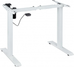Relaxdays reguleeritava k&otilde;rgusega elektriline pikendatav lauaraam 71-121 cm terasest valge