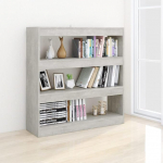 Lai raamaturiiul 4-tasandiline 103 x 100 cm (K x L) V&auml;ike vabalt seisev raamaturiiul, kaasaegne ruumijaotur, riiul kontorisse, elutuppa (hall)