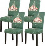 J&otilde;ulud toolikatted, 1, 2, 4, 6, Xmas Christmas Chair Cover, Universal Stretch Chair Covers, eemaldatav, pestav, Christmas Chair Cover for Dining Room, Party, Bankett (D, komplekt 4)
