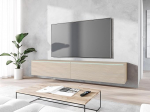 Donna TV kapp, laius 180 cm, TV Lowboard, seisev v&otilde;i rippuv, TV kapp elutuppa, laminaatlaastplaat, Gaja tammepuust lamellimustriga, LED valgustus.