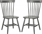 Safavieh Set of 2 Wooden Dining Chairs, Black, 55 x 50 x 90 cm