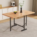 Merax s&ouml;&ouml;gilaud, kokkupandav ja pikendatav s&ouml;&ouml;gitoa laud, kaasaegne k&ouml;&ouml;gilaud koos k&otilde;rge tugevusega sulamist toega, elutuppa ja s&ouml;&ouml;gituppa, 120 L x 80 S x 75 K cm, puidu v&auml;rvi.