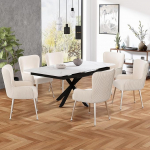 Soweiz Sametist s&ouml;&ouml;gitool, luksuslik, elutuba, magamistuba, Lounge tool nelja h&otilde;bedase metallist tugijalaga, k&auml;etoed ja reguleeritavad jalad, nimmetugi (6, beež)