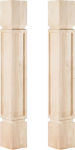 La Vane kabinetisambad 80cm H 12.7cm W 12.7cm D 2 Pack v&auml;rvimata ruudukujulised kummist puidust asendusjalad suurele s&ouml;&ouml;gilauale ja k&ouml;&ouml;gilauale