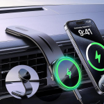 Mobiiltelefoni hoidja auto koos laadimisfunktsiooniga