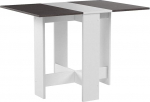 CURRY Folding Table/103 28 cm White/Dark Concrete