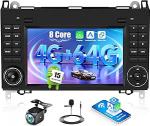 8 Core 4G + 64G Android 15 GOHHDL autoraadio navigeerimine Mercedes Vito W639 Sprinter W906 A-klassi W169 B-klassi W245 jaoks koos Carplay Android autoga, 7-tolline raadio koos GPS BT DSP WiFi FM RDS tagurdamisega