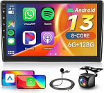 8 Core 6 + 128G: Hodozzy Carplay autoraadio Citroen C5 2008-2017 Android autoraadio koos satelliitnavigatsiooniga, 10-tolline puuteekraan koos Android Car/Mirror Link/WiFi/GPS/RDS/FM/Bluetooth/USB/DSP-ga