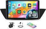 CAMECHO 4G + 64G Android 15 autoraadio BMW X1 E84 (2009-2016) jaoks koos Navi Carplay Android autoga, 2 DIN Carplay raadio 10-tollise Incell puuteekraaniga koos Bluetooth 5.0 GPS navigatsiooniga RDS FM WiFi +