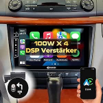 DYNAVIN Android autoraadio satelliitnavigatsioon Mercedes E-klassile W211 CLS C219; 9-tolline OEM raadio traadita Carplay ja Android Car, Head-up Display, sisaldab DAB+, D9-W211 Premium Flex'i.